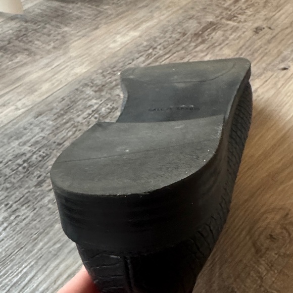 Call It Spring Black Croc-Embossed Loafers - Picture 6 of 7